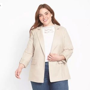 Lane Bryant Linen Blazer